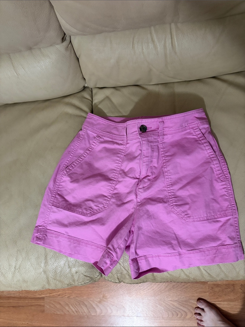 GAP Y2K Girlfriend Pink High-Waist Casual Shorts cargo